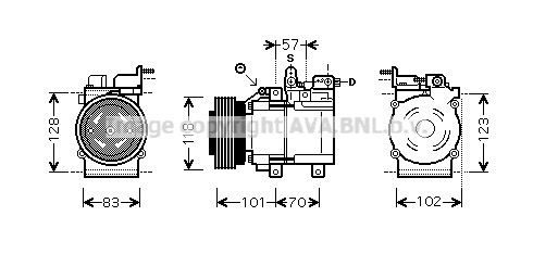 AVA QUALITY COOLING Kompressori, ilmastointilaite HYK209